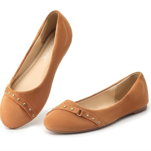 MUSSHOE Flat Shoes Women Round Toe Comfortable Slip On Women Flats with Bow - Picture 3 of 7